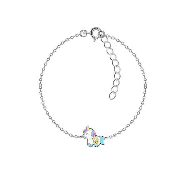 Wholesale Sterling Silver Unicorn Bracelet - JD20771