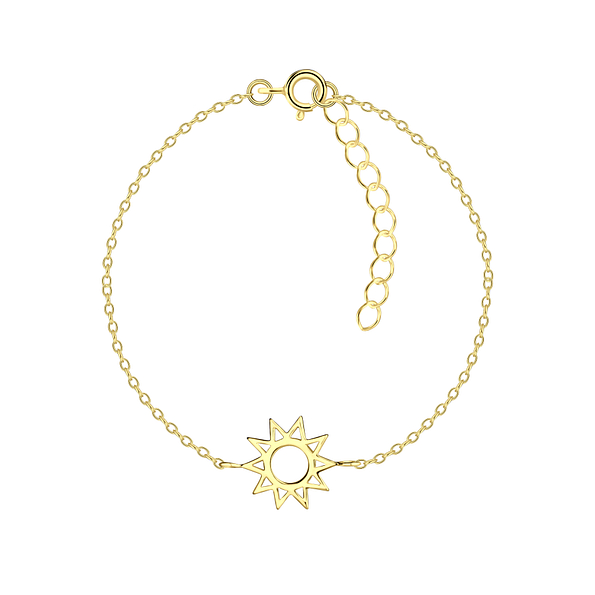 Wholesale Sterling Silver Sun Bracelet - JD21319