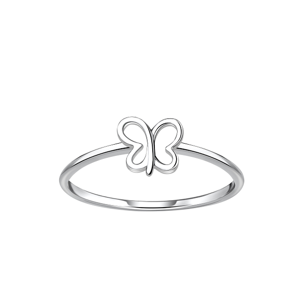 Wholesale Sterling Silver Butterfly Ear Studs - JD21706