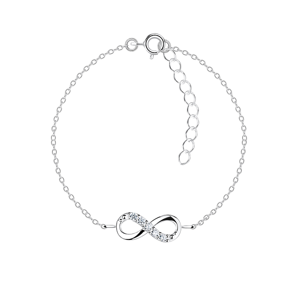 Wholesale Sterling Silver Infinity Bracelet - JD20994