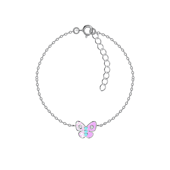 Wholesale Sterling Silver Butterfly Bracelet - JD20773