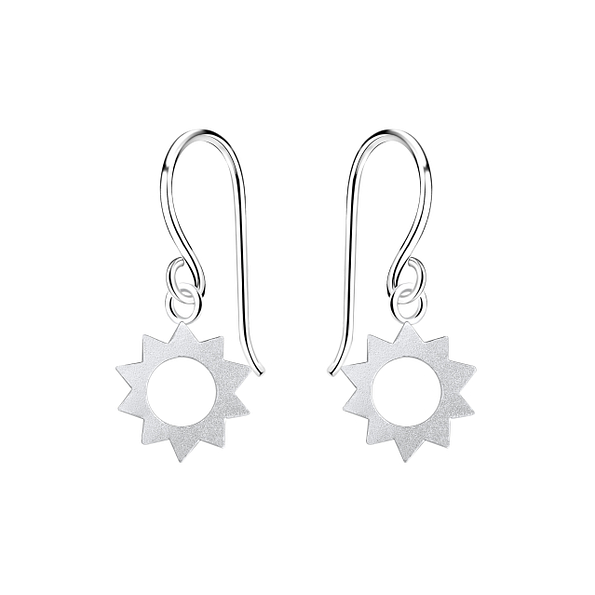 Wholesale Sterling Silver Sun Earrings - JD10254