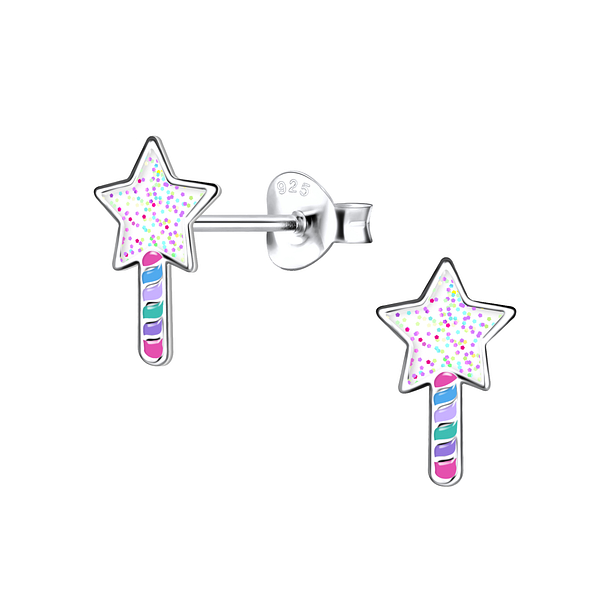 Wholesale Sterling Silver Star Ear Studs - JD21159