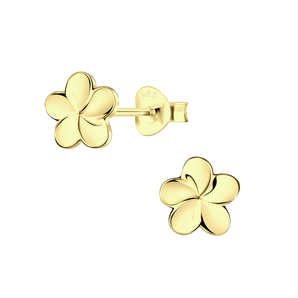 Wholesale Sterling Silver Flower Ear Studs - JD21103