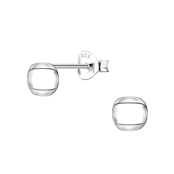 Wholesale Sterling Silver Geometric Ear Studs - JD21833