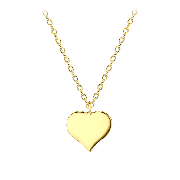 Wholesale Sterling Silver Heart Necklace - JD21599