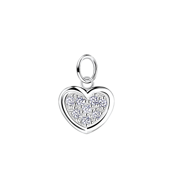 Wholesale Sterling Silver Heart Pendant - JD21278