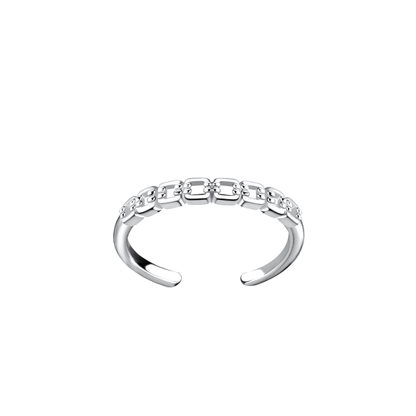 Wholesale Sterling Silver Link Chain Toe Ring - JD21792