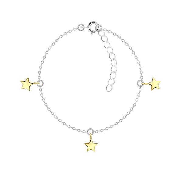 Wholesale Sterling Silver Star Bracelet - JD21105