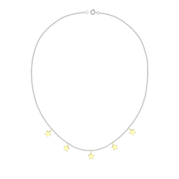 Wholesale Sterling Silver Star Necklace - JD8704