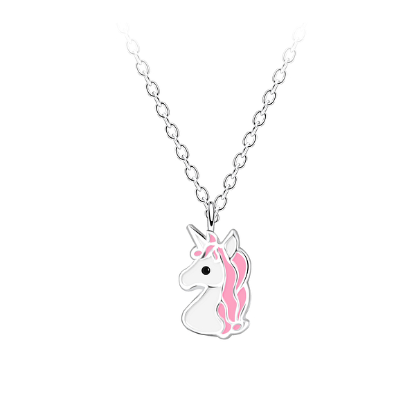 Wholesale Sterling Silver Unicorn Necklace - JD21923