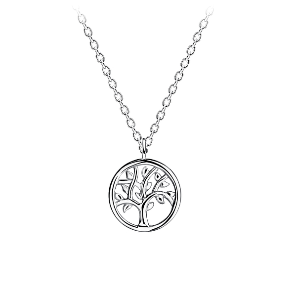 Wholesale Sterling Silver Tree Of Life Necklace - JD21979