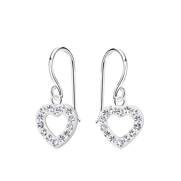 Wholesale Sterling Silver Heart Earrings - JD21587