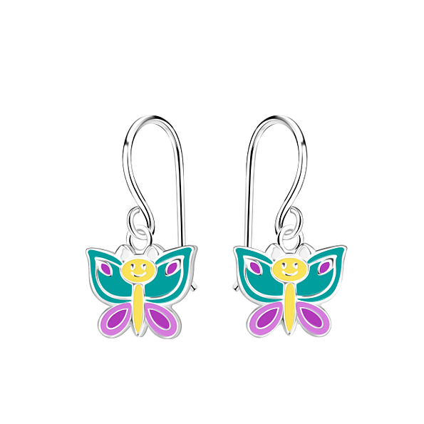 Wholesale Sterling Silver Butterfly Earrings - JD21588