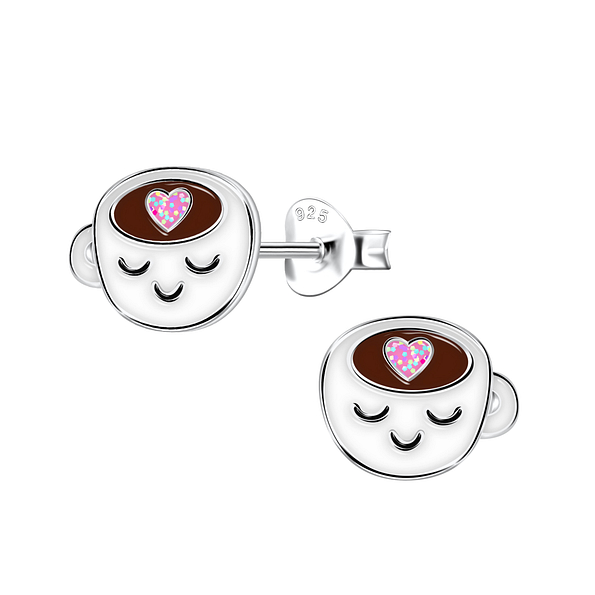 Wholesale Sterling Silver Cup Ear Studs - JD22030