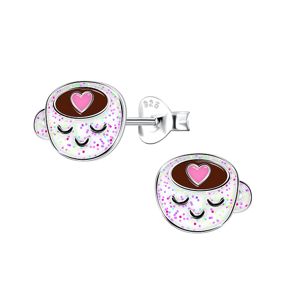 Wholesale Sterling Silver Cup Ear Studs - JD22031