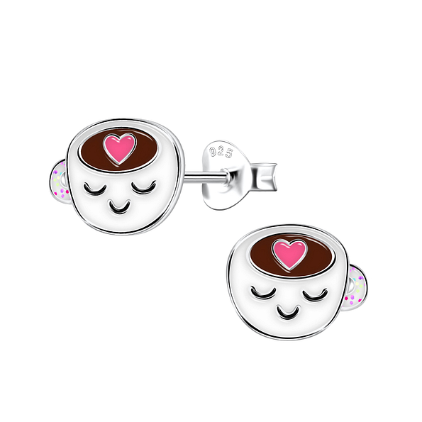 Wholesale Sterling Silver Cup Ear Studs - JD22029