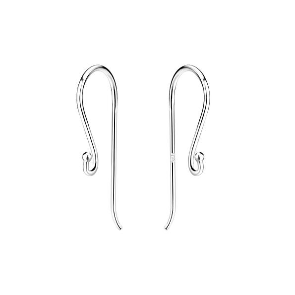 Wholesale Sterling Silver Fish Hook Earrings with Ball – Pack of 5 - JD21339