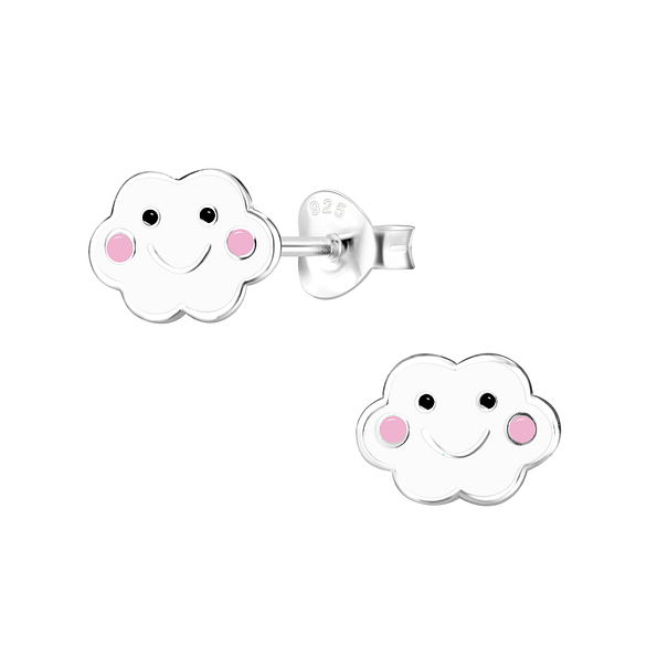 Wholesale Sterling Silver Cloud Ear Studs - JD22223