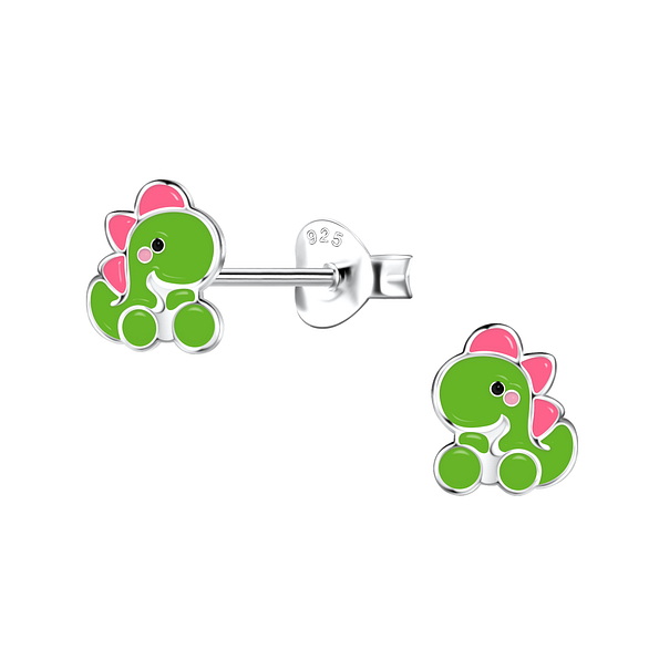 Wholesale Sterling Silver Dinosaur Ear Studs - JD22224