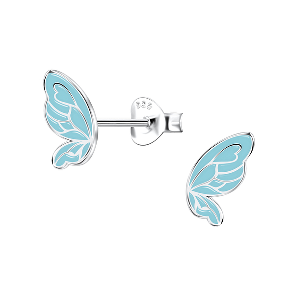 Wholesale Sterling Silver Butterfly Ear Studs - JD22097