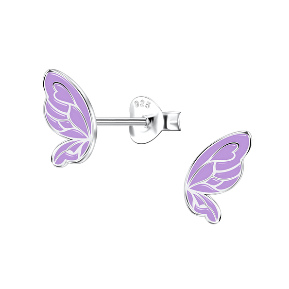 Wholesale Sterling Silver Butterfly Ear Studs - JD22099