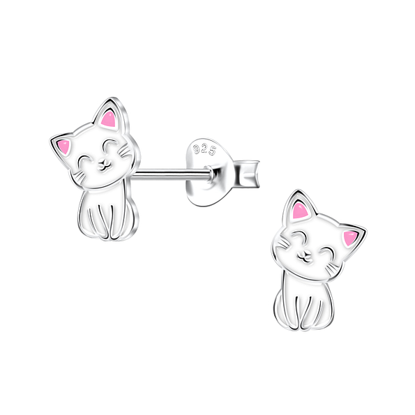 Wholesale Sterling Silver Cat Ear Studs - JD22144