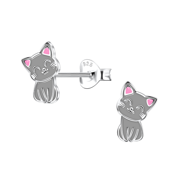 Wholesale Sterling Silver Cat Ear Studs - JD22145