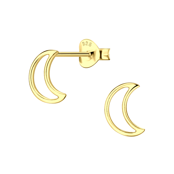 Wholesale Sterling Silver Moon Ear Studs - JD22257