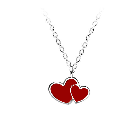 Wholesale Sterling Silver Heart Necklace - JD14585