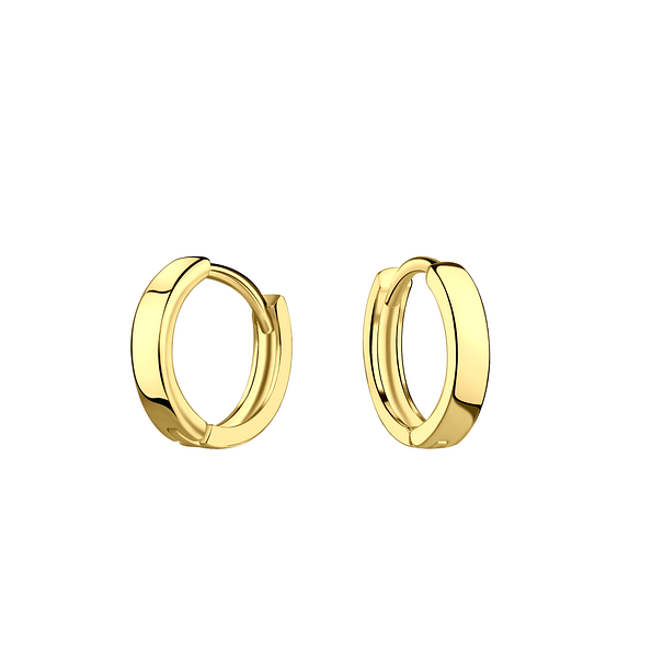 Wholesale 10mm Sterling Silver Huggie Earrings - JD18403