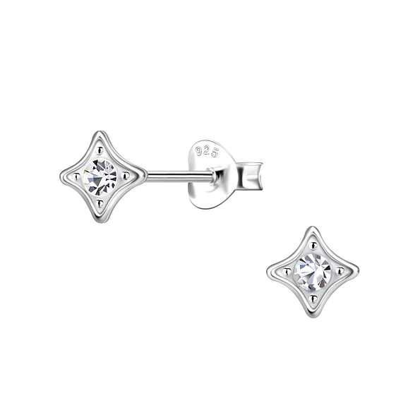 Wholesale Sterling Silver Geometric Ear Studs - JD22409
