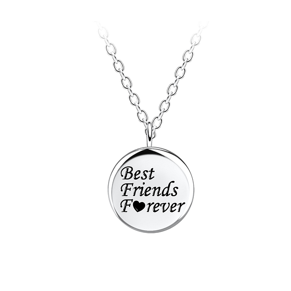Wholesale Sterling Silver Best Friends Forever Necklace - JD23088