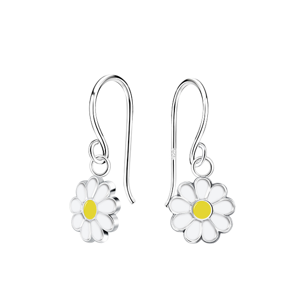 Wholesale Sterling Silver Daisy Flower Earrings - JD15907