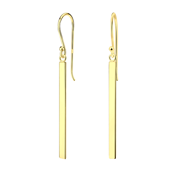Wholesale Sterling Silver Thick Bar Earrings - JD21967
