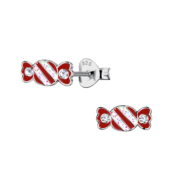 Wholesale Sterling Silver Candy Ear Studs - JD21743