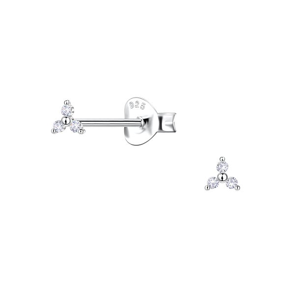 Wholesale Sterling Silver Geometric Ear Studs  - JD22428