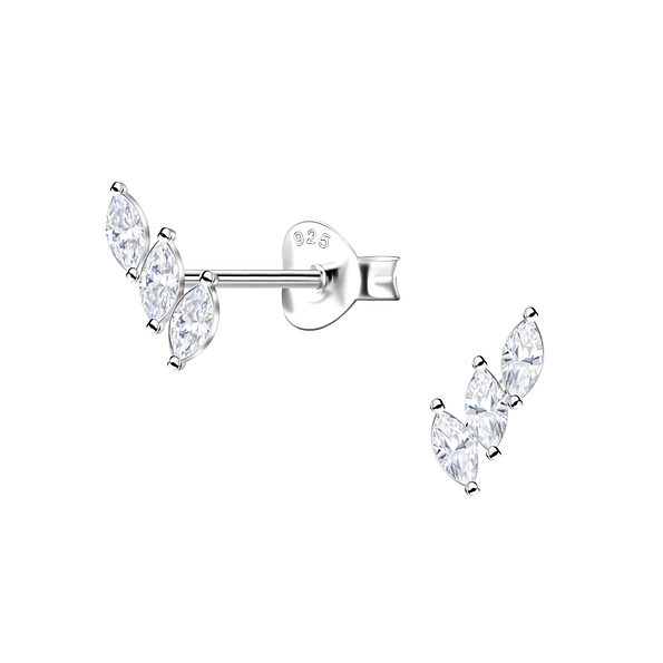 Wholesale Sterling Silver Geometric Ear Studs  - JD22443