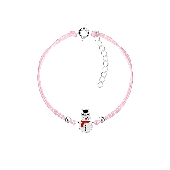 Wholesale Sterling Silver Snowman Bracelet - JD23234