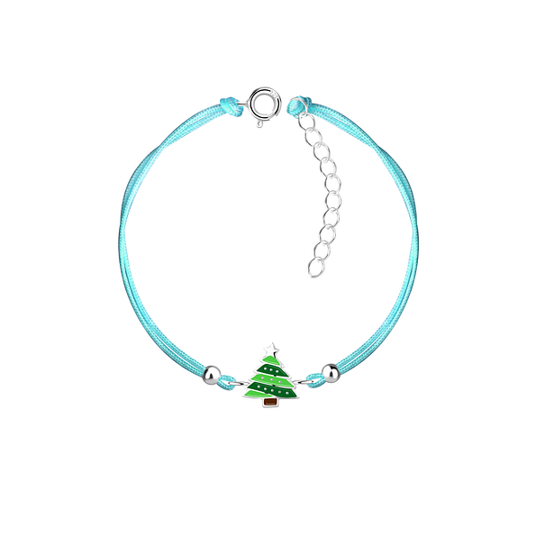 Wholesale Sterling Silver Christmas Tree Bracelet - JD23230