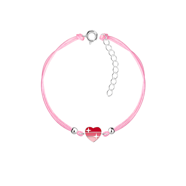 Wholesale Sterling Silver Heart Bracelet - JD23237