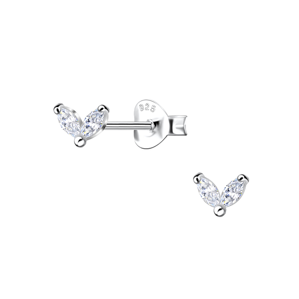 Wholesale Sterling Silver Heart Ear Studs - JD23536
