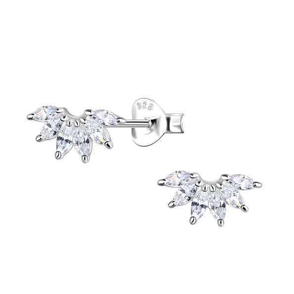 Wholesale Sterling Silver Geometric Ear Studs  - JD23537