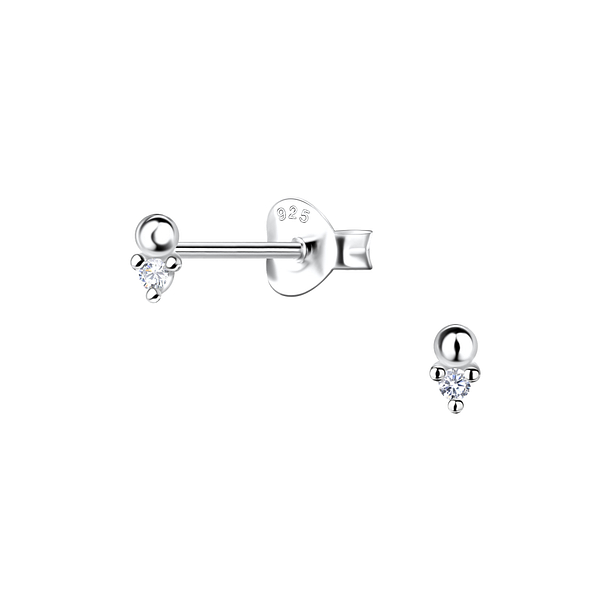 Wholesale Sterling Silver Geometric Ear Studs  - JD23551