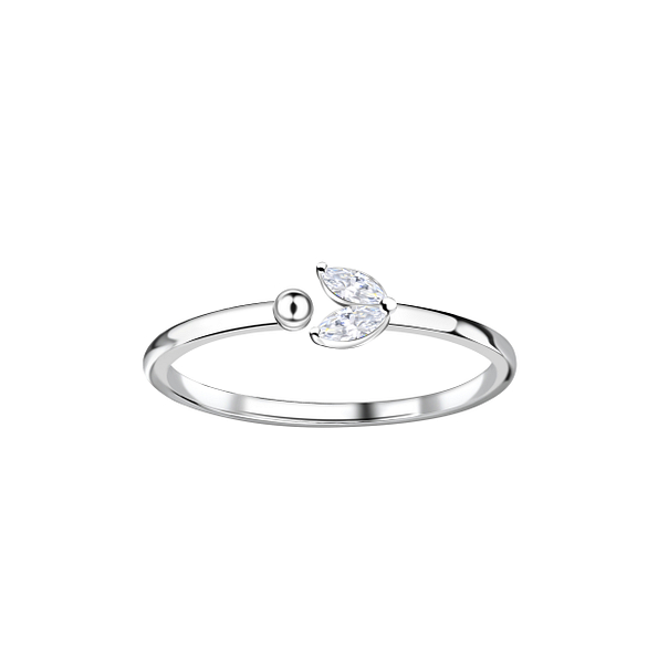 Wholesale Sterling Silver Geometric Opened Ring - JD23724