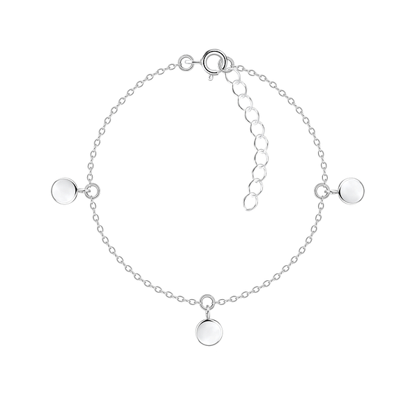 Wholesale Sterling Silver Round Bracelet - JD23424
