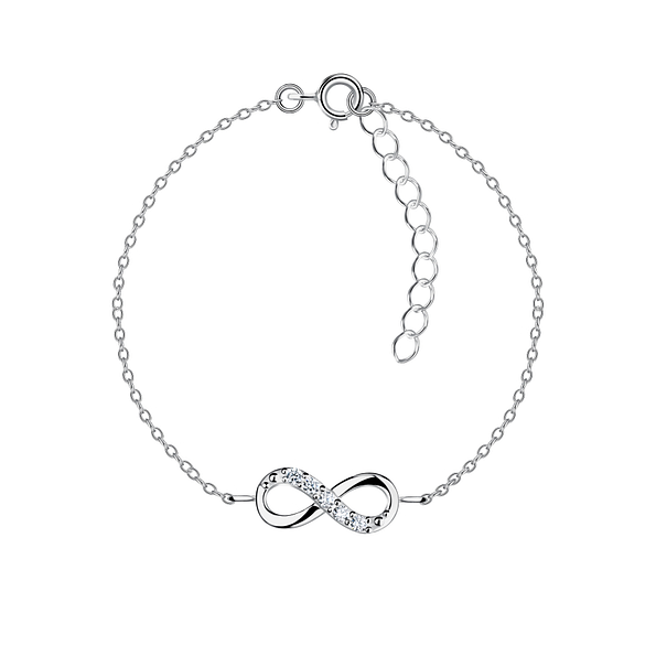 Wholesale Sterling Silver Infinity Bracelet - JD23190