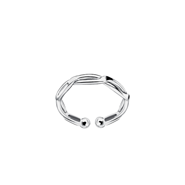 Wholesale Sterling Silver Twisted Ear Cuff - JD23135
