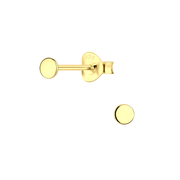 Wholesale Sterling Silver Round Ear Studs - JD23097