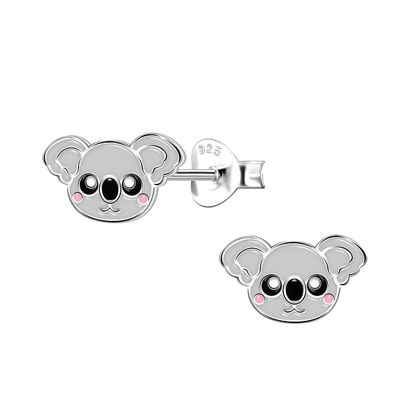 Wholesale Sterling Silver Koala Ear Studs - JD22032